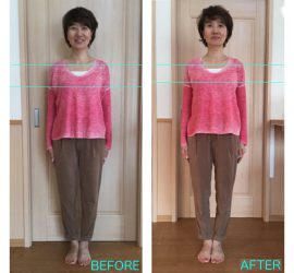 パワージュエルセラピーボディコースの施術前後比較