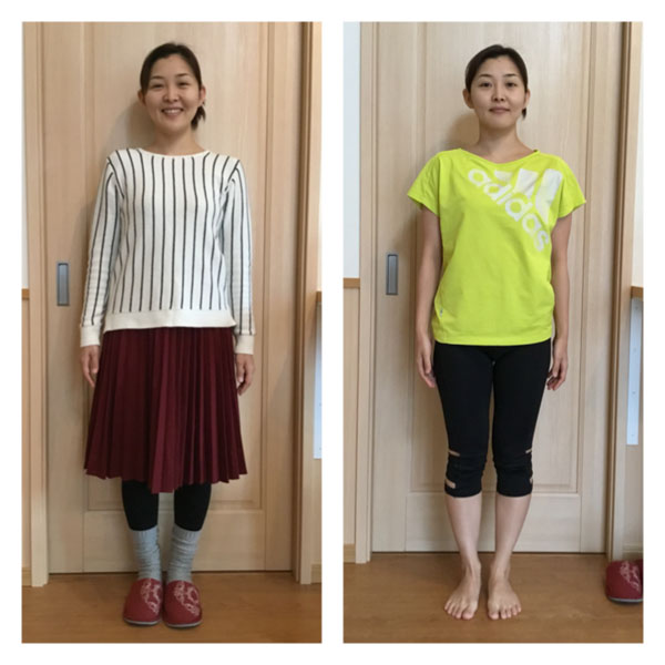 ボディ調整とヨガのビフォーアフター