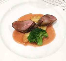 こけし屋献立・鴨胸肉のステーキ