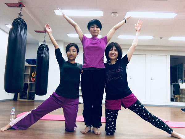 RKボクシングヨガクラス風景