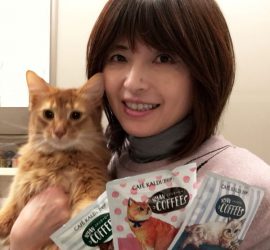 ニャンコーヒーと猫のライト