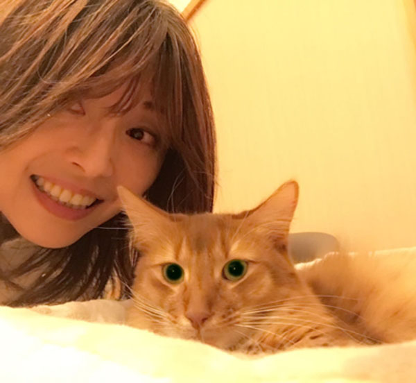 猫のライトと一緒