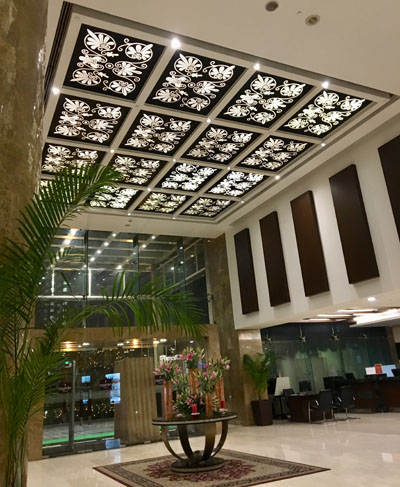 デリーのホテル内