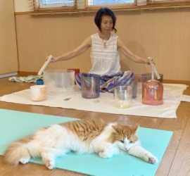 クリスタルボウル演奏